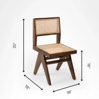 Chandigarh natural rattan chair - Image 5